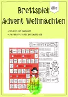 Vorschau - Spiele - Brettspiel: Advent Weihnachten Winter - Vertretungsstunde - Deckblatt