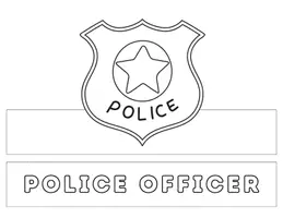 Vorschau - Arbeitsblätter - Polizeipapierkrone - Papierbasteln - Aktivität Ausmalen und Ausschneiden - Seite 2