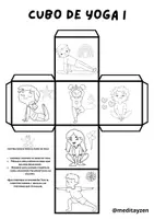 Vista previa - Manualidades / Dibujos para colorear - Cubos de yoga – Juego de movimiento y calma - página 3