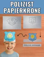 Vorschau - Arbeitsblätter - Polizeipapierkrone - Papierbasteln - Aktivität Ausmalen und Ausschneiden - Deckblatt
