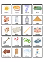 Vorschau - Fördermaterial/Inklusion - "S" und "Sch" - Bildkarten zur Unterscheidung der beiden Laute - Deckblatt