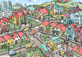 Vorschau - Arbeitsblätter - In der Stadt – Wimmelbild + Arbeitsblätter - Seite 3