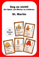 Vorschau - Spiele - Sag es nicht St. Martin Martinstag Deutsch Spiel - Deckblatt
