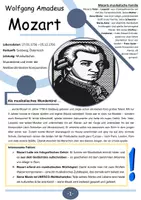 Vorschau - Arbeitsblätter - Mozart, Bach, Beethoven - Drei große Pioniere der Musikgeschichte - Deckblatt