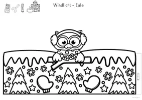 Vorschau - Stundenentwürfe - Winter Kunst, Windlichter Basteln mit Wintertieren - Seite 3
