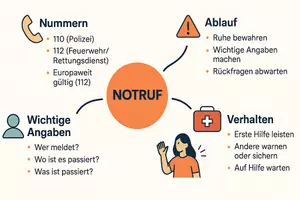 Vorschau - Arbeitsblätter - Arbeitsblatt "Notruf" + Onlineübung & MP3 + Mindmap - Seite 2