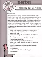 Vorschau - Arbeitsblätter - Schreibanlässe St. Martin - Seite 1