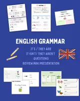 Vista previa - Hojas de trabajo - Grammar 1: It is - they are (open up) - Portada