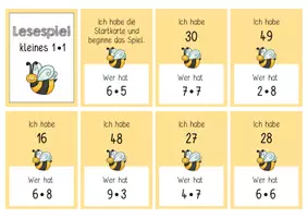 Vorschau - Spiele - Lesespiel / Rechenspiel - Einmaleins (Ich habe.. Wer hat.. ?) - Seite 2