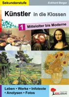 Vorschau - Arbeitsblätter - Künstler in die Klassen Band 1 Mittelalter bis Moderne | Da Vinci, Van Gogh, Arcimboldo, Cézanne, Bruegel, Kunstgeschichte, Analyse | Kunst Klasse 5-13 Farbdruck - Deckblatt