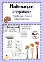 Vorschau - Arbeitsblätter - Makramee: 3 Projektideen mit Anleitung - Deckblatt