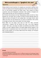 Vorschau - Stundenentwürfe - Wertvorstellungen in Spaghetti für zwei plus Differenzierung - Seite 2