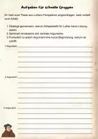 Vorschau - Stundenentwürfe - Luthers Thesen- eigene Thesen formulieren - Seite 3