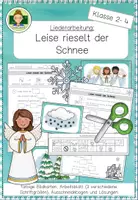Vorschau - Arbeitsblätter - Liederarbeitung: Leise rieselt der Schnee (Klasse 2-4) - Deckblatt