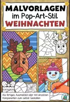 Vorschau - Mal- und Bastelvorlagen - Malvorlagen im Pop-Art-Stil zu Weihnachten - Zum Ausmalen oder selbst Gestalten - Deckblatt