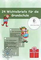 Vorschau - Anderer Materialtyp - 24 Wichtelbriefe für die Grundschule - Deckblatt