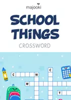 Vorschau - Arbeitsblätter - Schulsachen - School Supplies - School Things - Crossword - Englisch Grundschule - Deckblatt