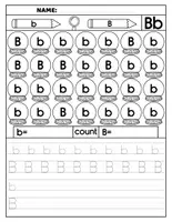 anteprima - Esercizi - Handwriting Upper & Lowercase | Lettere da Colorare - Pagina 1