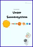 Vorschau - Arbeitsblätter - Forscherheft Sonnensystem mit Stationenarbeit - Seite 1