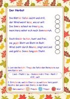 Vorschau - Arbeitsblätter - Herbstgedicht - Lückentext mit Übung zu den Emotionen - Seite 3