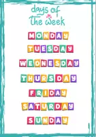 anteprima - Poster - Days of the week - Pagina di copertina