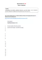 Vorschau - Klassenarbeiten - Erich Kästner: "Sachliche Romanze" (Klausur + EHZ) (Liebeslyrik) - Seite 1