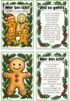 Vorschau - Spiele - Zuordnungsspiel Lesespiel Lebkuchenmann - Weihnachten - Seite 2