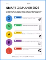 Vorschau - Arbeitsblätter - SMART Zielplaner 2026 – Jahresplaner für klare Ziele - Seite 1
