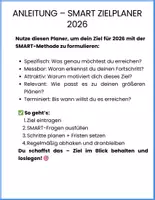 Vorschau - Arbeitsblätter - SMART Zielplaner 2026 – Jahresplaner für klare Ziele - Seite 2