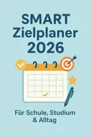 Vorschau - Arbeitsblätter - SMART Zielplaner 2026 – Jahresplaner für klare Ziele - Deckblatt
