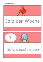 Vorschau - Arbeitsblätter - Satz der Woche - Materialpaket - Seite 2