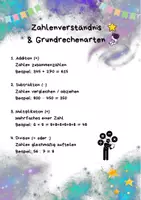 Vorschau - Poster - Zahlenverständnis und Grundrechenarten - Seite 2
