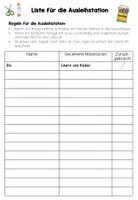 Vorschau - Anderer Materialtyp - Zettel (Material-)Ausleihstation - Seite 1