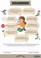 Vorschau - Arbeitsblätter - Werkraumordnung – Fach Technik - Deckblatt