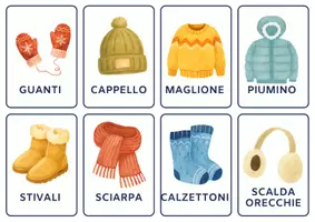 anteprima - Flashcard - Flash card-educative L'Inverno in 42 Flash Cards - Pagina 1