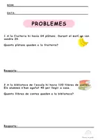 Vista previa - Unidades / Secuencias / Situaciones de Aprendizaje - PROBLEMES PER TREBALLAR LES RESTES - Portada