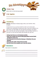 Vorschau - Arbeitsblätter - Experimente im Advent - Adventspyramide (Klasse 5-6) - Seite 1