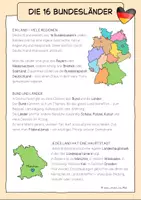 Vorschau - Arbeitsblätter - Deutschland Bundesländer & Nachbarländer Lerntheke Sachtexte & Arbeitsblätter - Seite 3