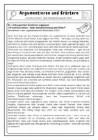 Vorschau - Arbeitsblätter - Kurzvideos, Shorts und Reels in sozialen Medien – Materialgestütztes Argumentieren und Erörtern – M1-M4 | Pro und Kontra anhand von Sachtexten + Lösung - Seite 1