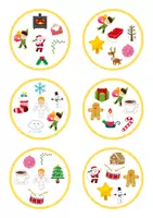 Vista previa - Juegos / Gamificación - Juego de observación navideño – Encuentra el símbolo común. - página 2
