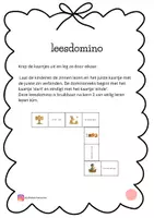 Voorbeeld - leesdomino kern 2 zinnen - Voorblad