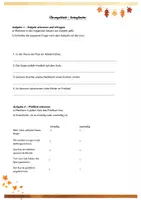 Vorschau - Arbeitsblätter - Übungen Satzglieder herbstlich - Deckblatt