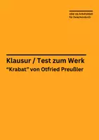 Vorschau - Arbeitsblätter - Klausur / Test zum Werk "Krabat" von Otfried Preußler - Deckblatt