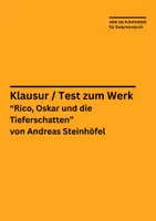 Vorschau - Arbeitsblätter - Klausur / Test zum Werk "Rico, Oskar und die Tieferschatten" - Deckblatt