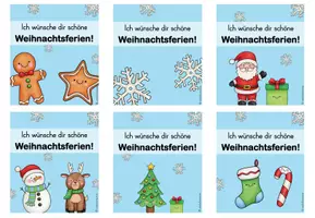 Vorschau - Bildkarten - Feriengrüße Weihnachtsferien / Grußkärtchen - Seite 3