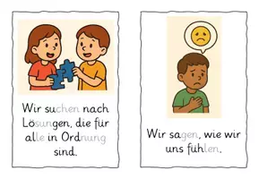Vorschau - Bildkarten - Bildkarten: Streit-Regeln - Deckblatt