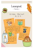 Vorschau - Spiele - Lesespiel (Herbst) Ich habe...Wer hat? - Deckblatt