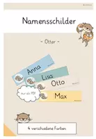 Vorschau - Bildkarten - Namensschilder: Otter-Klasse - Deckblatt