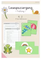 Vorschau - Arbeitsblätter - Lesespaziergang: Frühling Kl.2 - Deckblatt