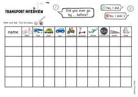 Vorschau - Arbeitsblätter - Class Surveys Transportation - Walk and Talks - Seite 3